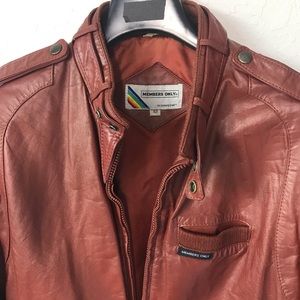 Member’s only pleather jacket